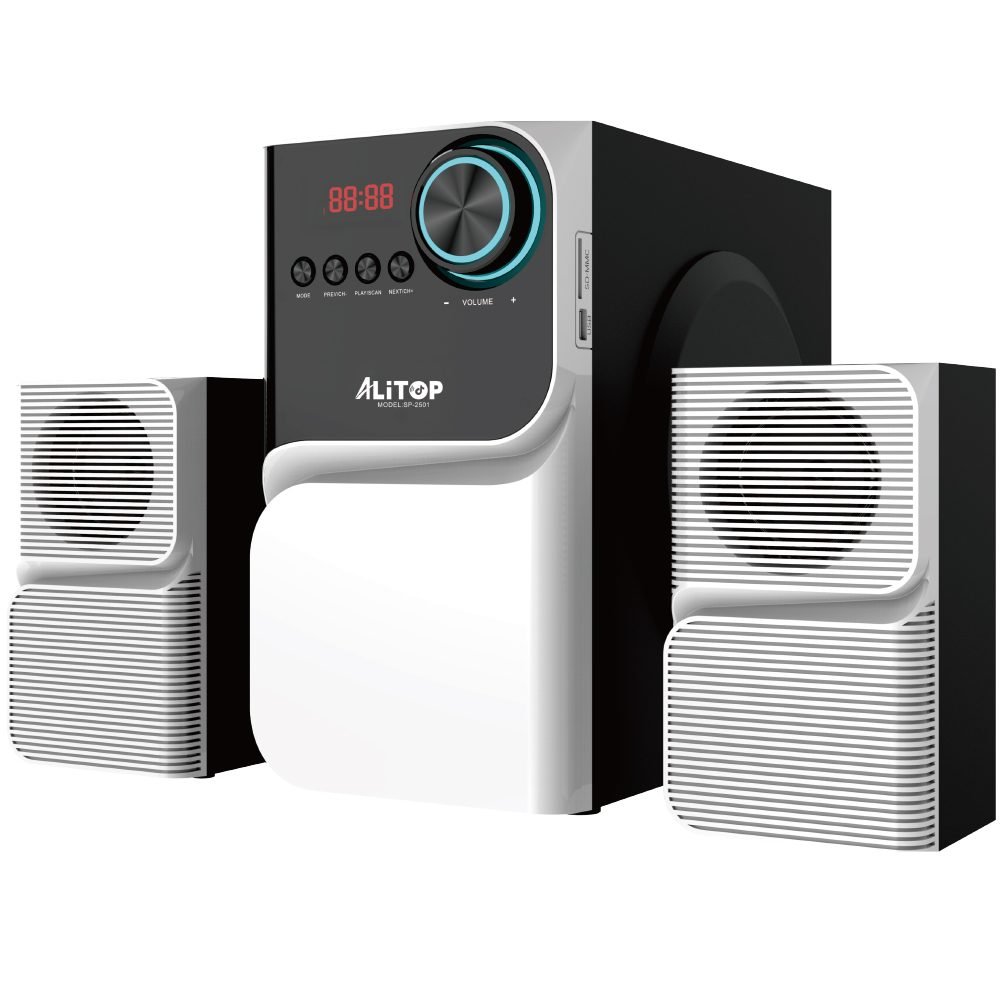 Alitop Woofer SP-2501 – 60W | Bluetooth, USB & Carte SD