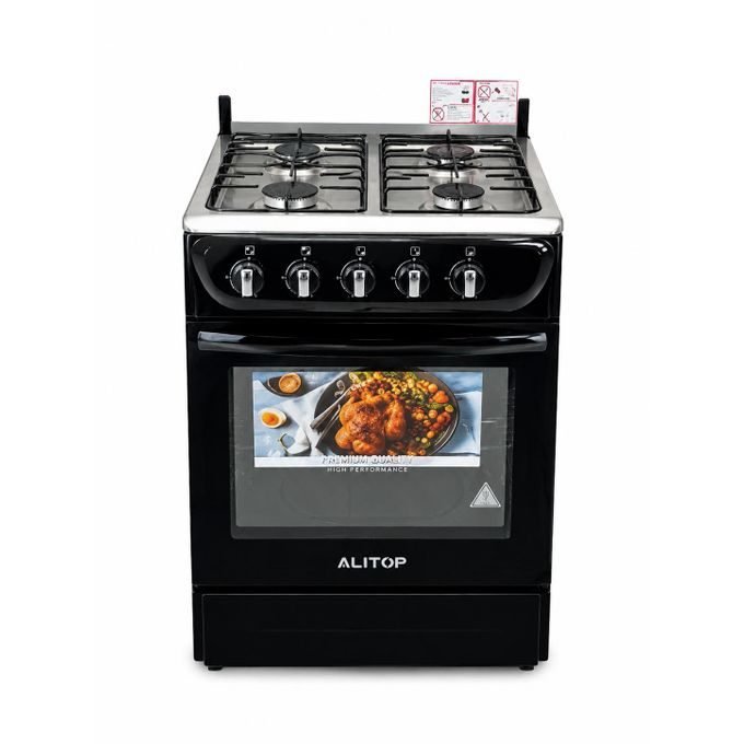 ALiTOP Cuisinière à Gaz GS 5040 – 4 Feux avec Four Intégré