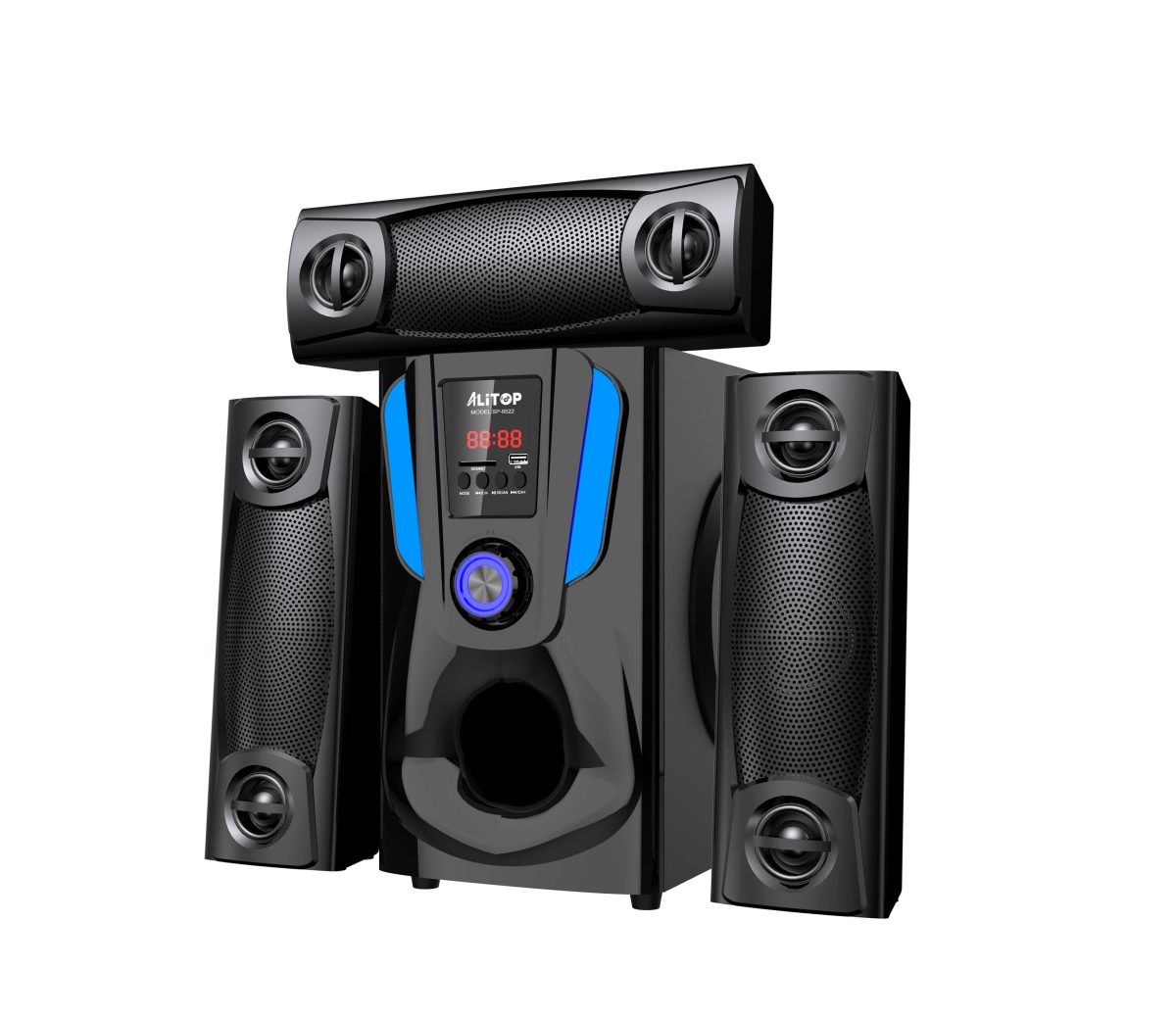 Alitop SP-6522 Home Cinéma 3.1 - Chaîne HI-FI - Noir