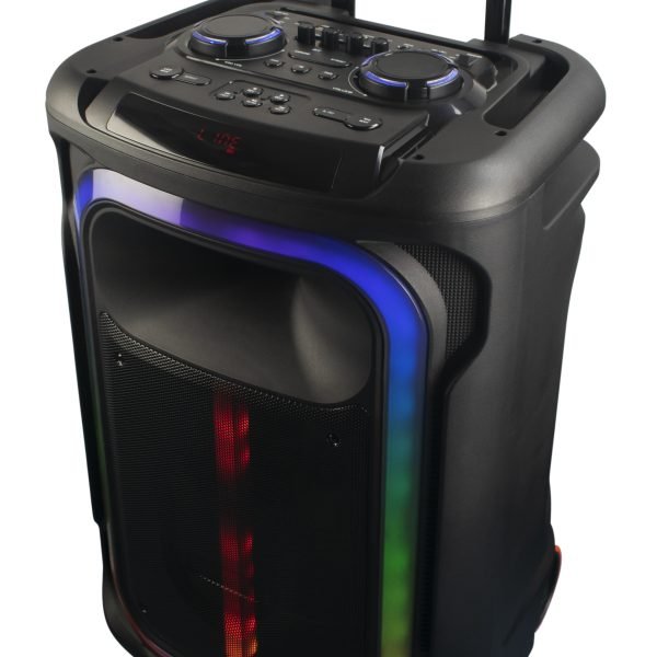 Alitop Woofer SP-1517D Rechargeable - Enceinte Bluetooth Puissante 8000W - USB, SD, FM & Entrée Micro - Noir