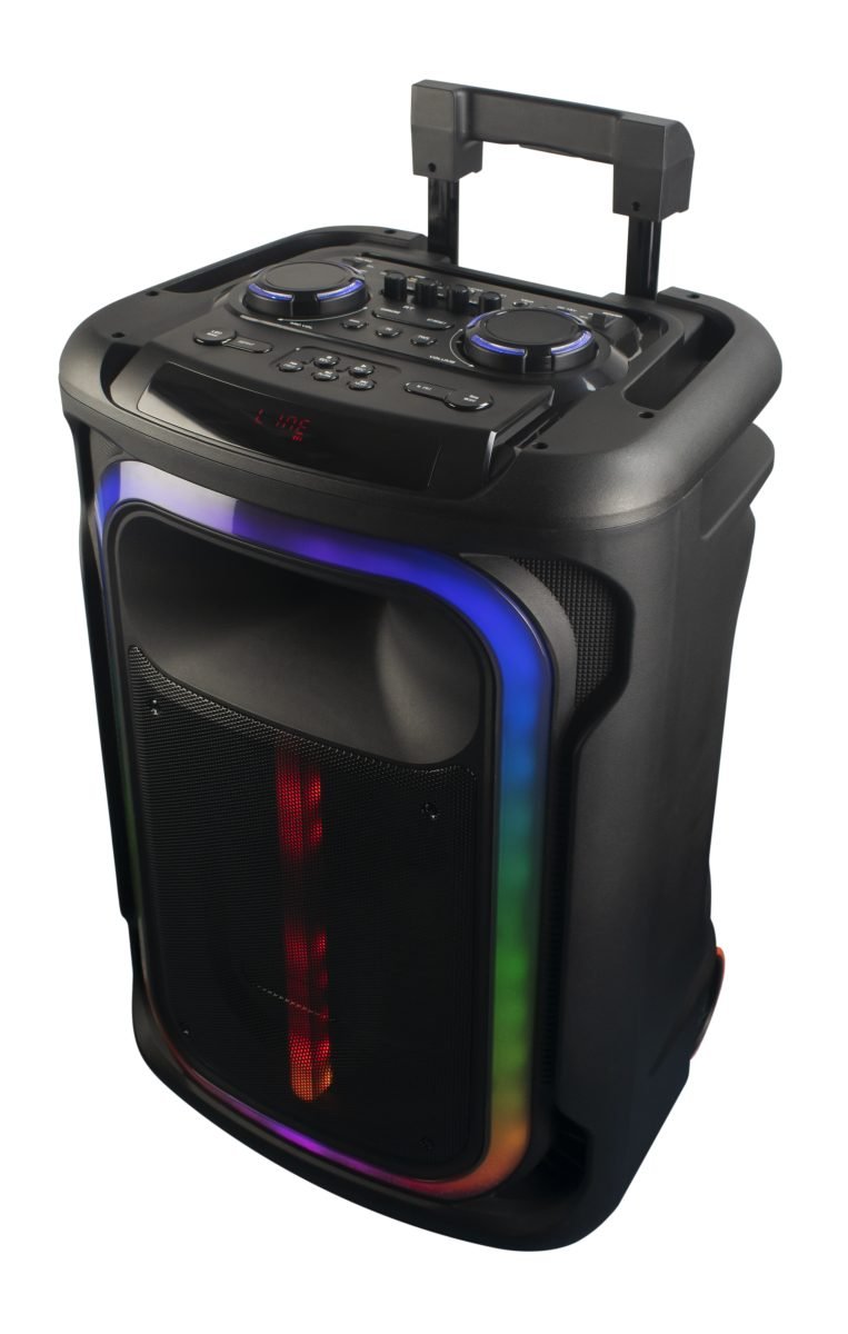 Alitop Woofer SP-1517D Rechargeable - Enceinte Bluetooth Puissante 8000W - USB, SD, FM & Entrée Micro - Noir